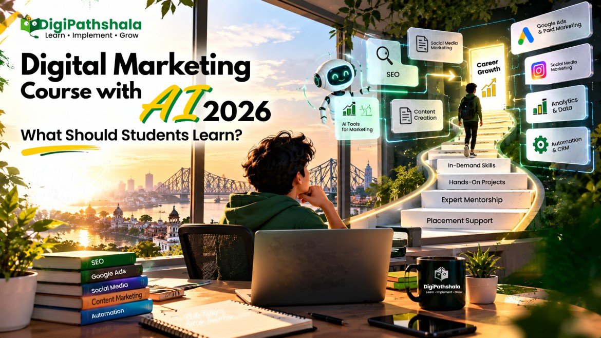 Digital marketing course with AI 2026 skills for students